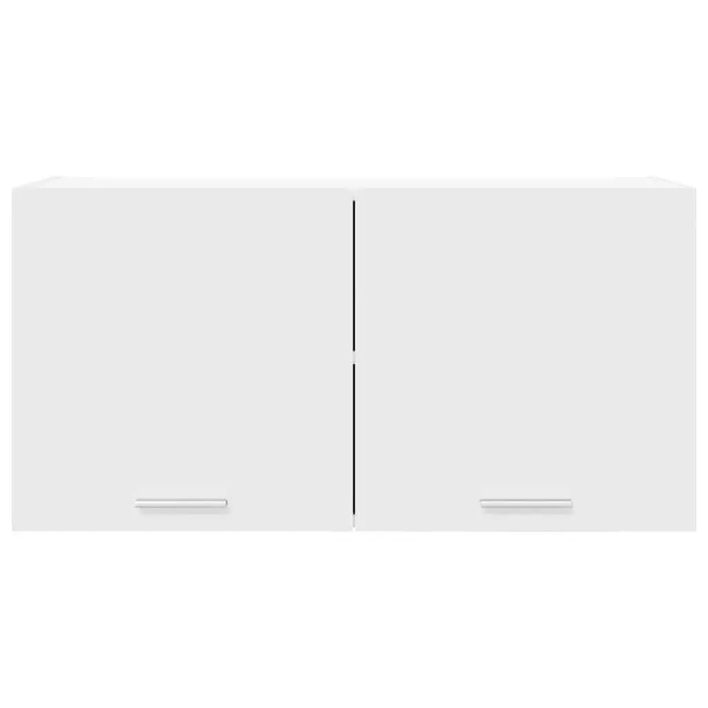 Hanging Kitchen Cabinet White Storage Cupboard Modern Door Design 80x31x40cm
