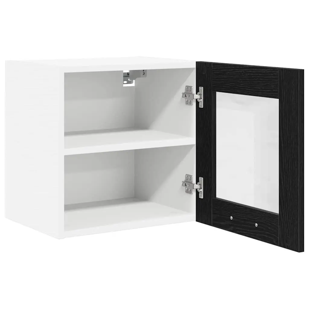 Hanging Kitchen Cabinet Engineered Wood 40 x 31 x 40 cm Black Oak 2 pcs