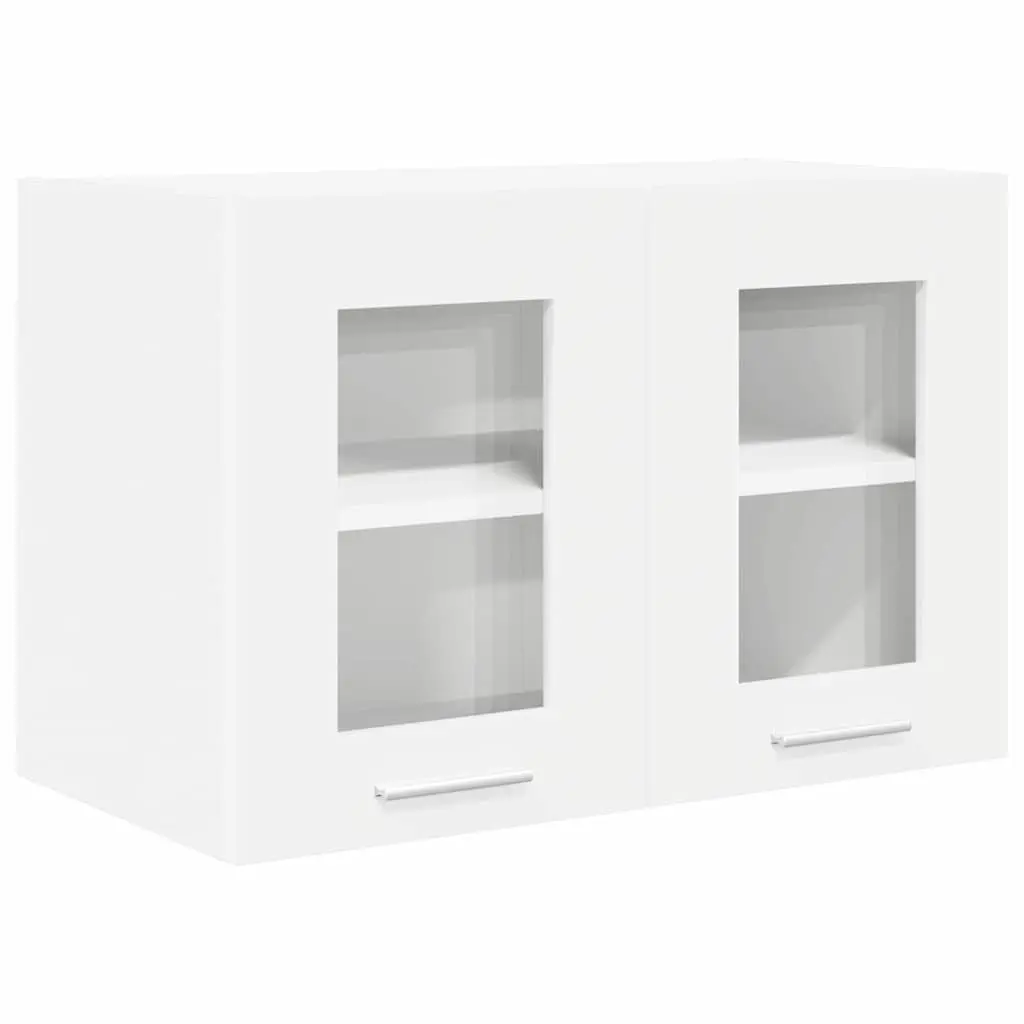 Hanging Cabinet Set Engineered Wood Modern White 60x31x40cm Two Pieces Storage