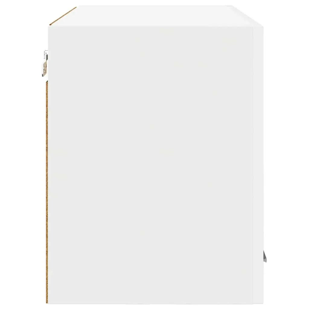 Hanging Cabinet Set Engineered Wood Modern White 60x31x40cm Two Pieces Storage