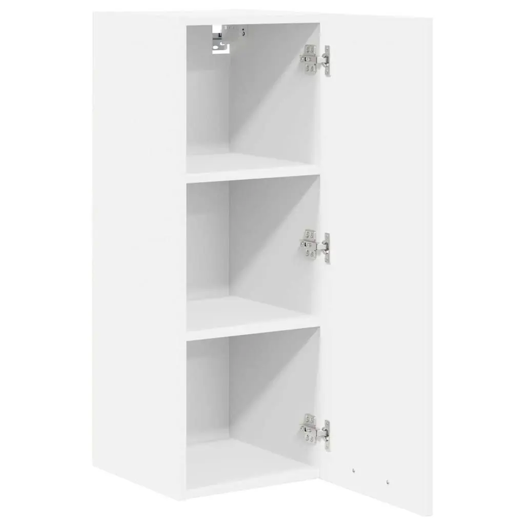 Hanging Kitchen Cabinet with Door White Storage Furniture 30 x 31 x 80 cm