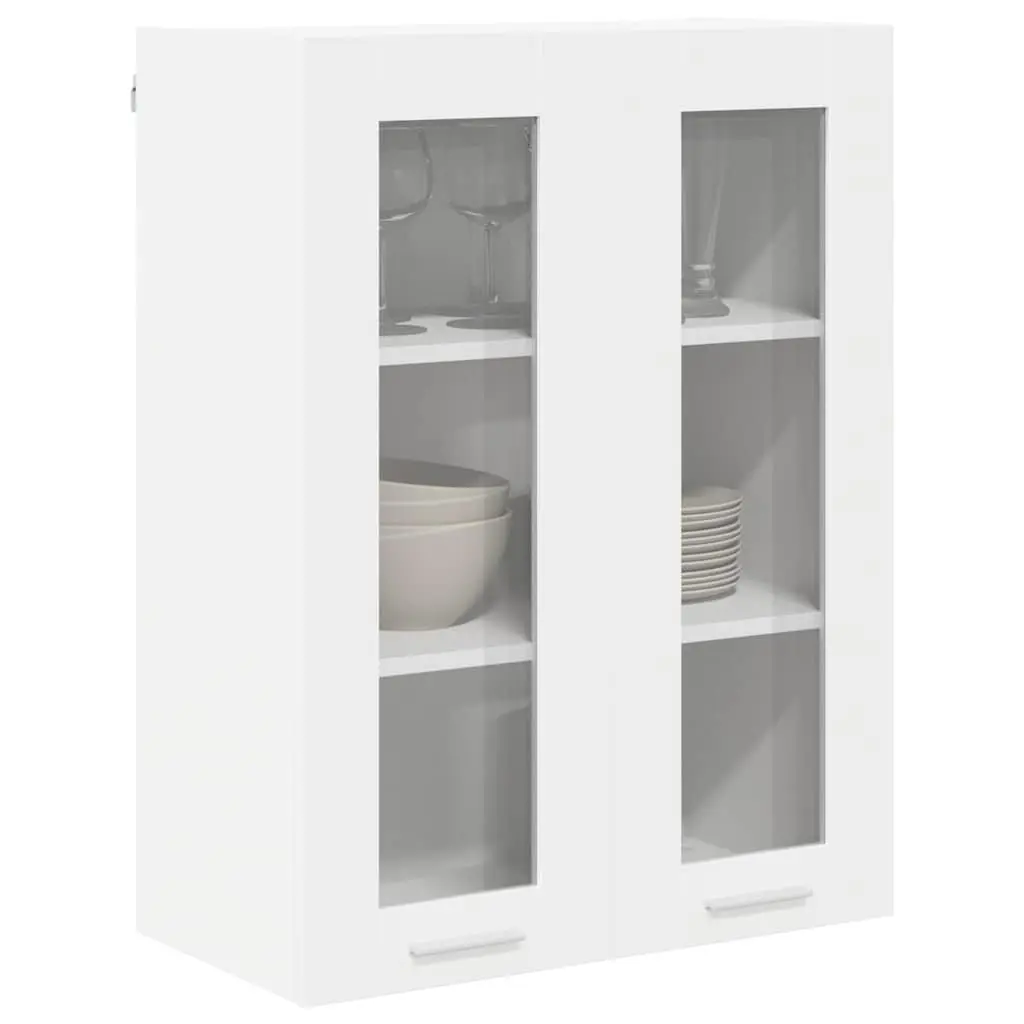 White Hanging Kitchen Cabinet with Door