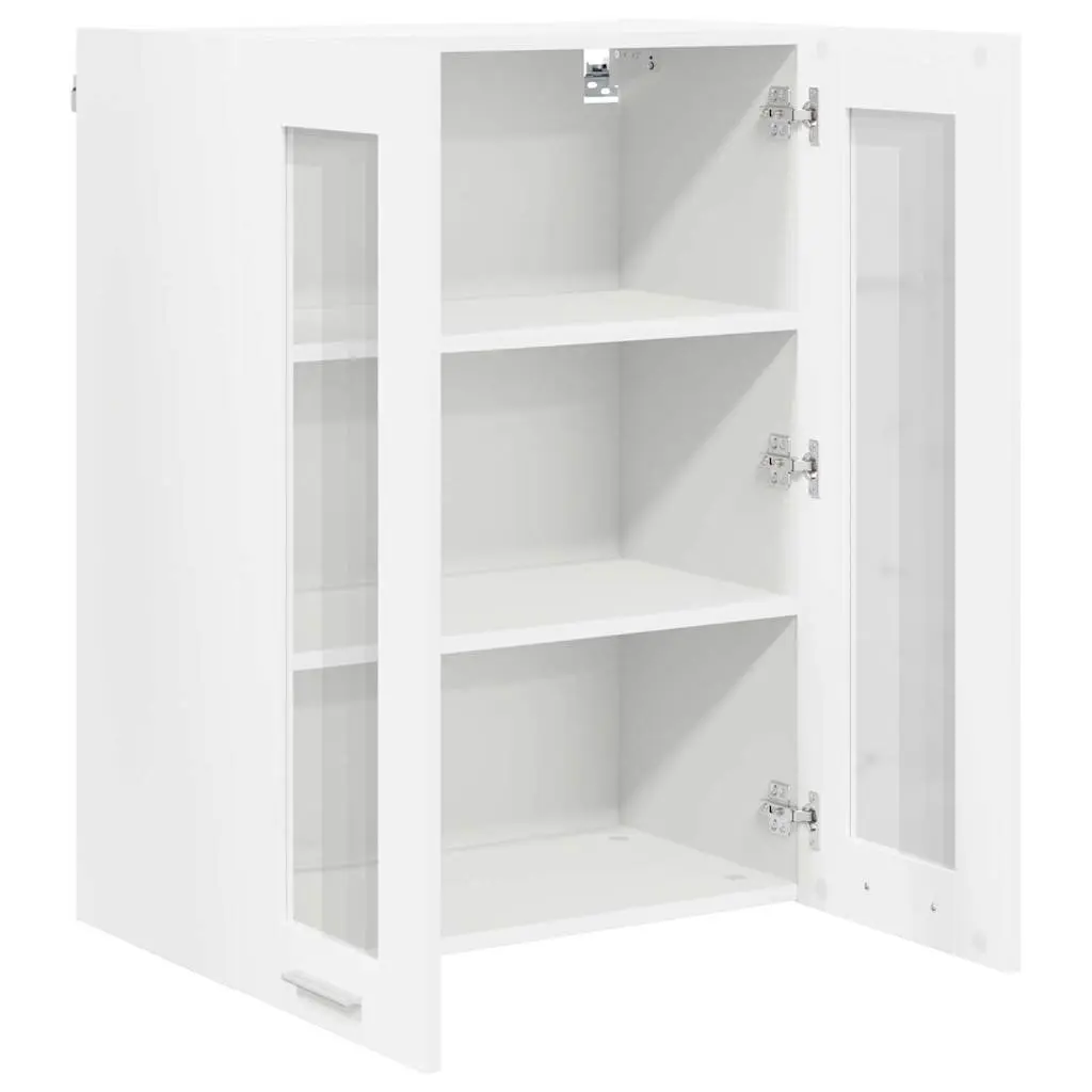 White Hanging Kitchen Cabinet with Door