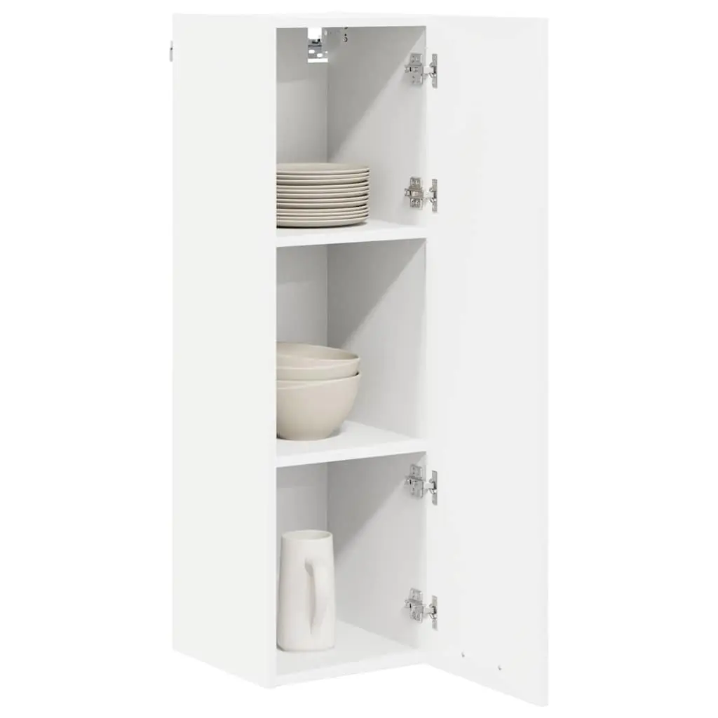Hanging Cabinet Engineered Wood White Contemporary 30 x 31 x 100 cm