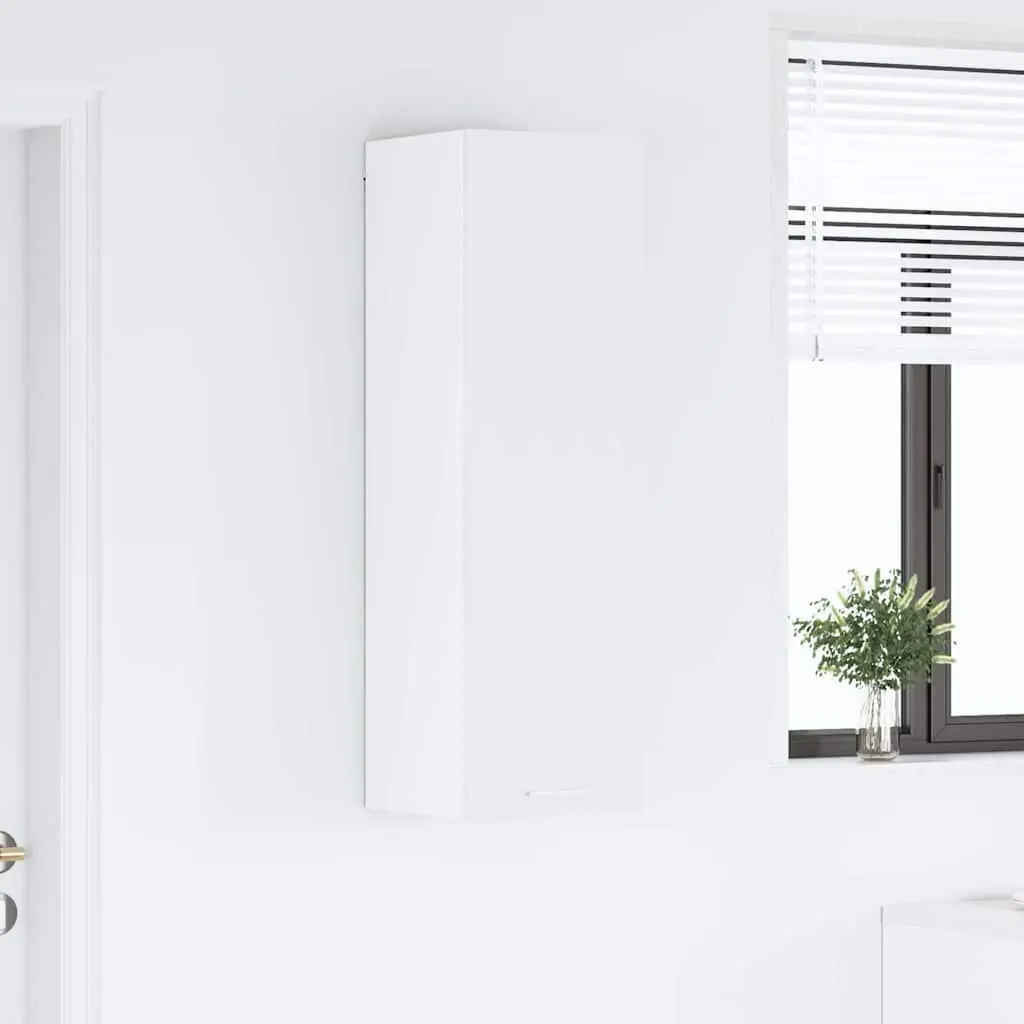 Hanging Cabinet Engineered Wood White Contemporary 30 x 31 x 100 cm