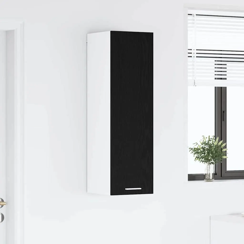 Hanging Kitchen Cabinet Engineered Wood 30 x 31 x 100 cm Black Oak