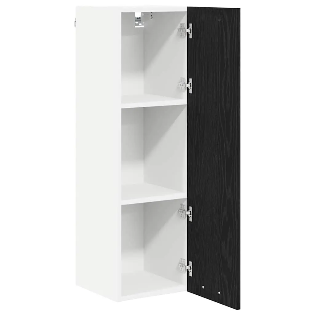 Hanging Kitchen Cabinet Engineered Wood 30 x 31 x 100 cm Black Oak