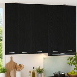 Functional Black Oak Kitchen Cabinet for Everyday Use