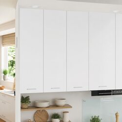 Practical White Hanging Cabinet for Kitchen Storage 60x31x100cm