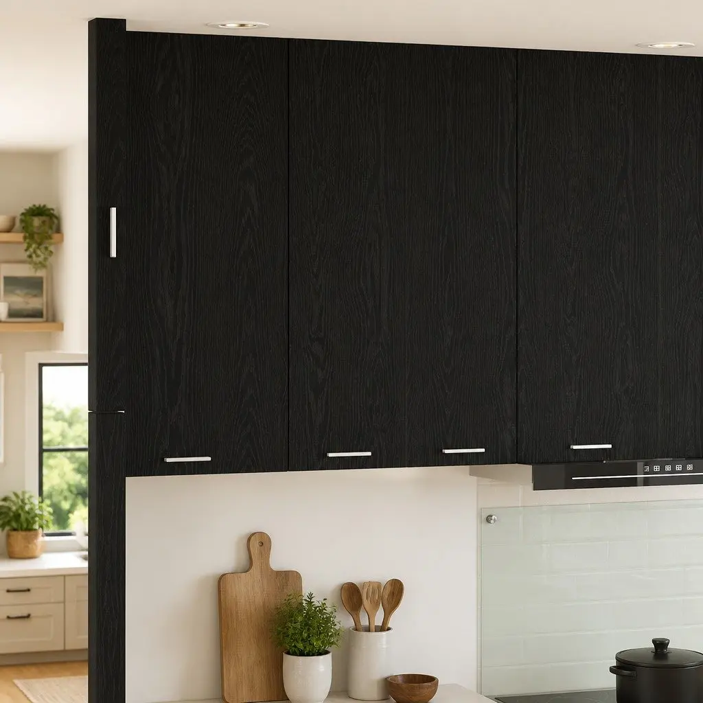 Hanging Cabinet Engineered Wood 60 x 31 x 100 cm Black Oak Modern Storage