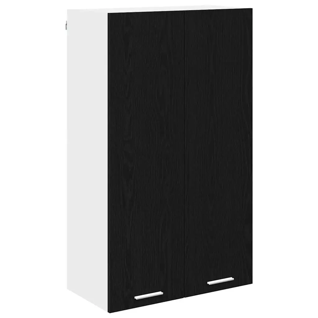 Hanging Cabinet Engineered Wood 60 x 31 x 100 cm Black Oak Modern Storage