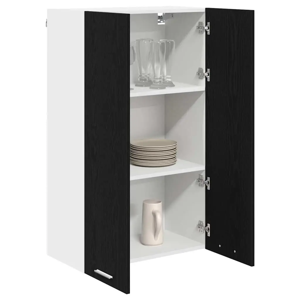 Hanging Cabinet Engineered Wood 60 x 31 x 100 cm Black Oak Modern Storage
