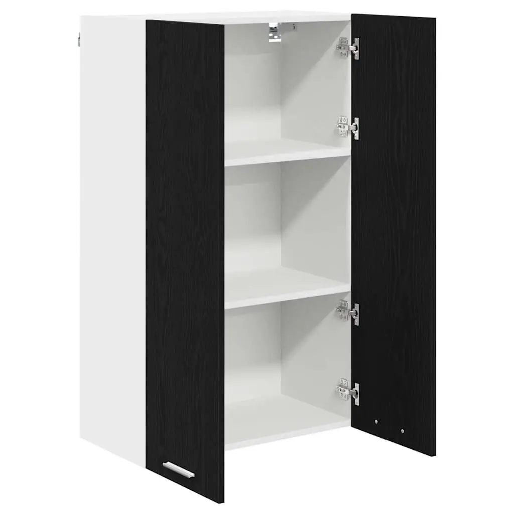 Hanging Cabinet Engineered Wood 60 x 31 x 100 cm Black Oak Modern Storage