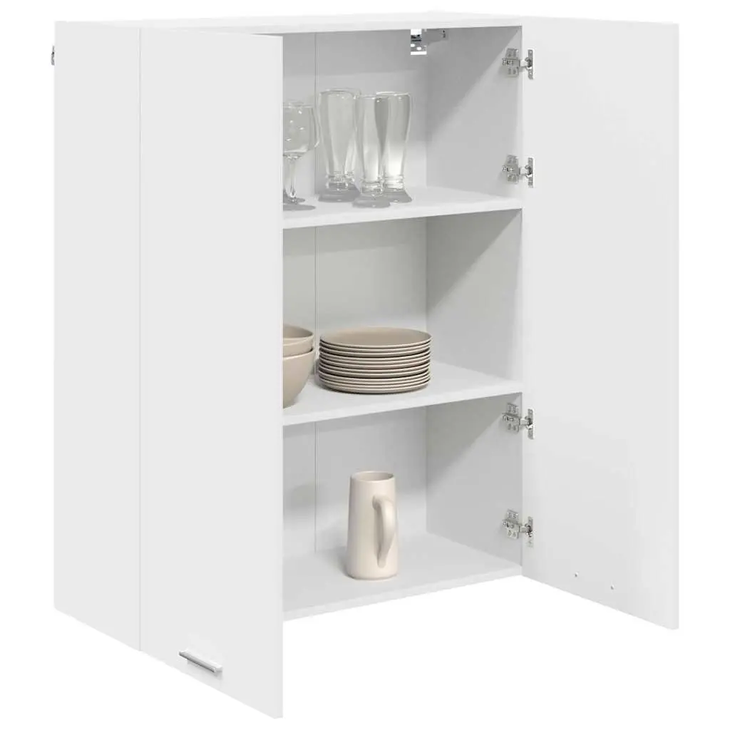 Hanging Kitchen Cabinet Engineered Wood 80x31x100cm White Modern Storage