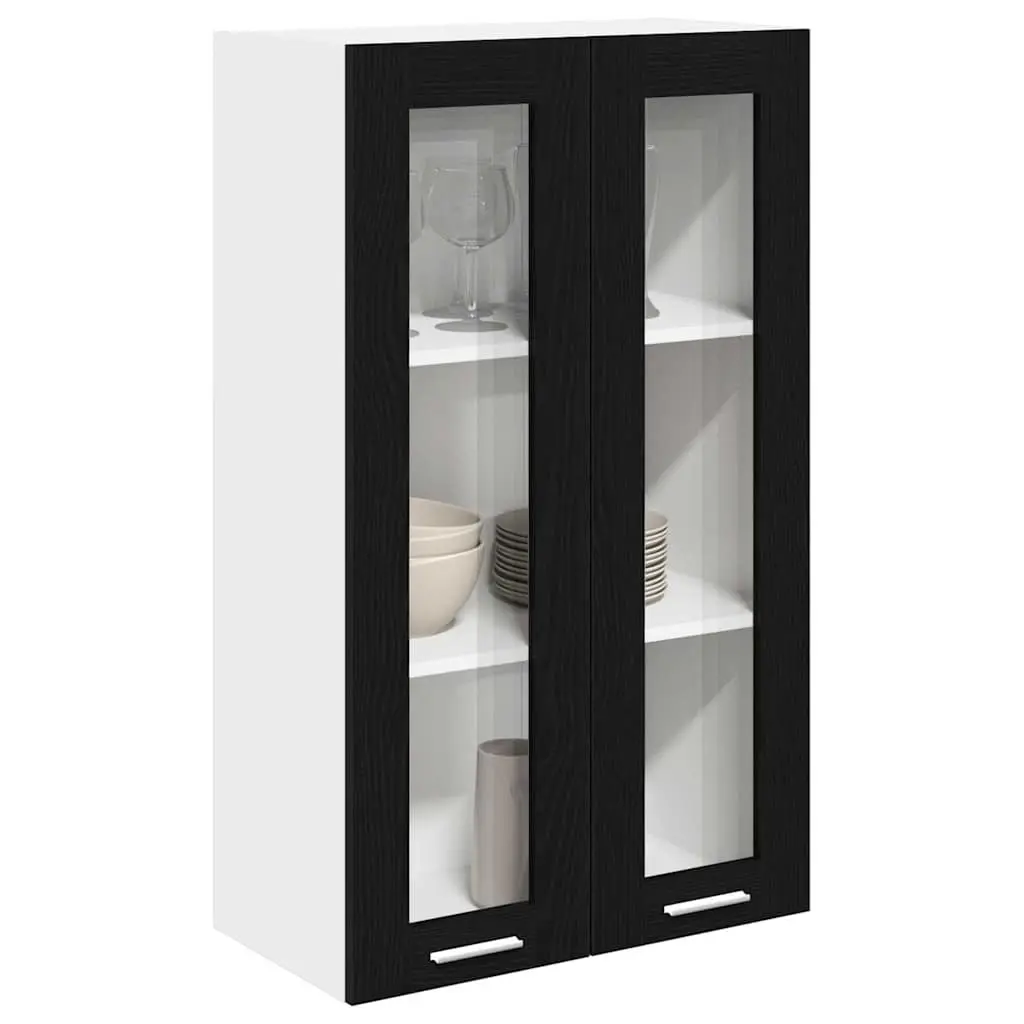 Hanging Kitchen Cabinet Engineered Wood 60x31x100cm Black Oak