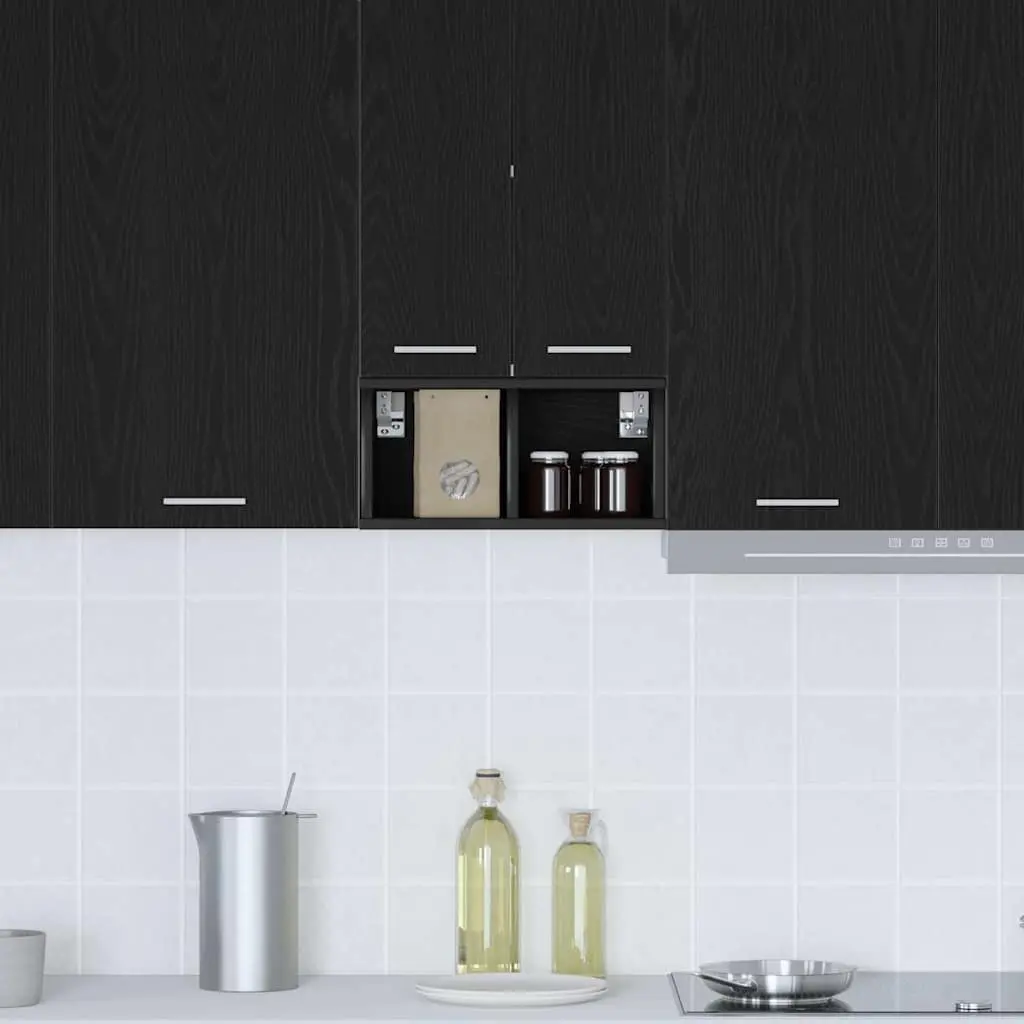 Hanging Kitchen Cabinet Engineered Wood 20x29.5x40cm Black Oak