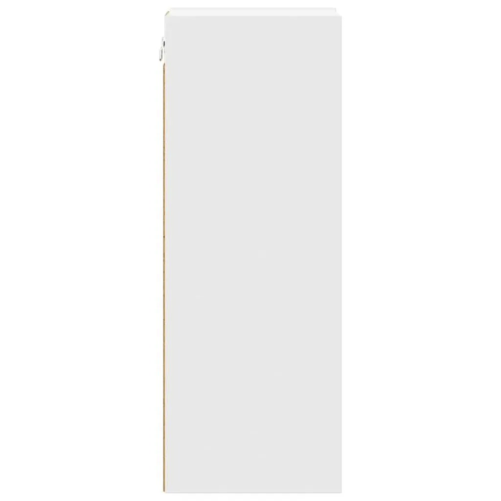 Hanging Kitchen Cabinet White Modern Storage 20x29.5x80cm Engineered Wood