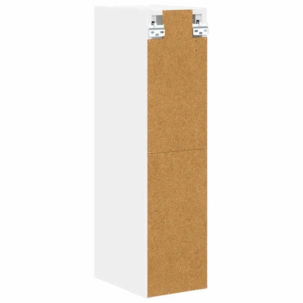 Hanging Kitchen Cabinet White Modern Storage 20x29.5x80cm Engineered Wood