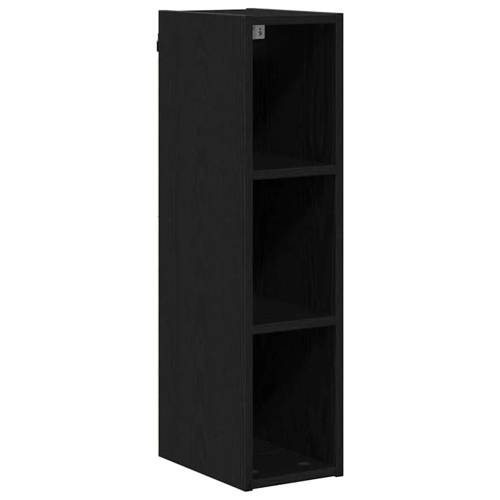 Hanging Kitchen Cabinet Engineered Wood Black Oak 20 x 29.5 x 80 cm