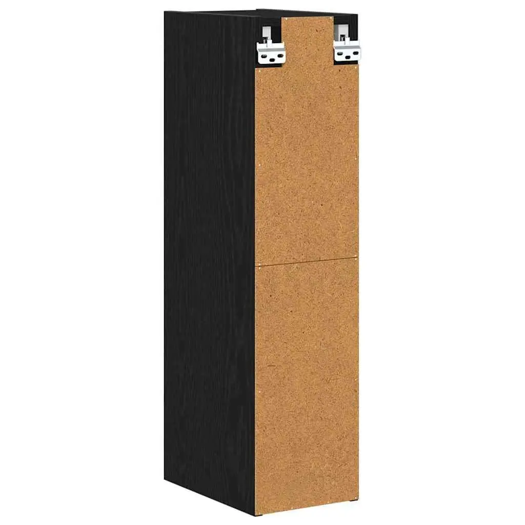 Hanging Kitchen Cabinet Engineered Wood Black Oak 20 x 29.5 x 80 cm