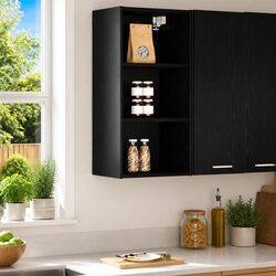Practical Black Oak Kitchen Cabinet for Every Home
