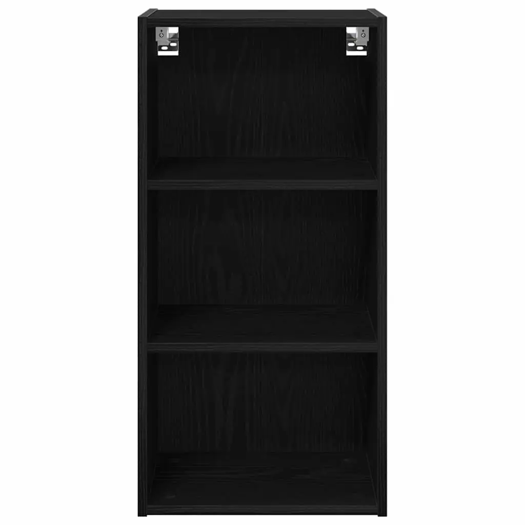 Hanging Kitchen Cabinet Black Oak Storage Modern Engineered Wood 40 x 29.5 x