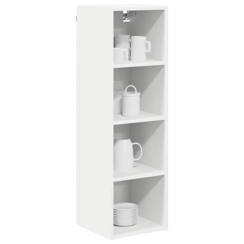 Hanging Kitchen Cabinet White Storage Cupboard Modern Engineered Wood 30 x 29.5