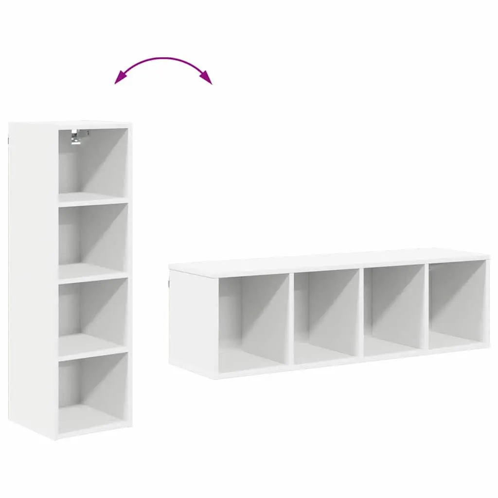 Hanging Kitchen Cabinet White Storage Cupboard Modern Engineered Wood 30 x 29.5