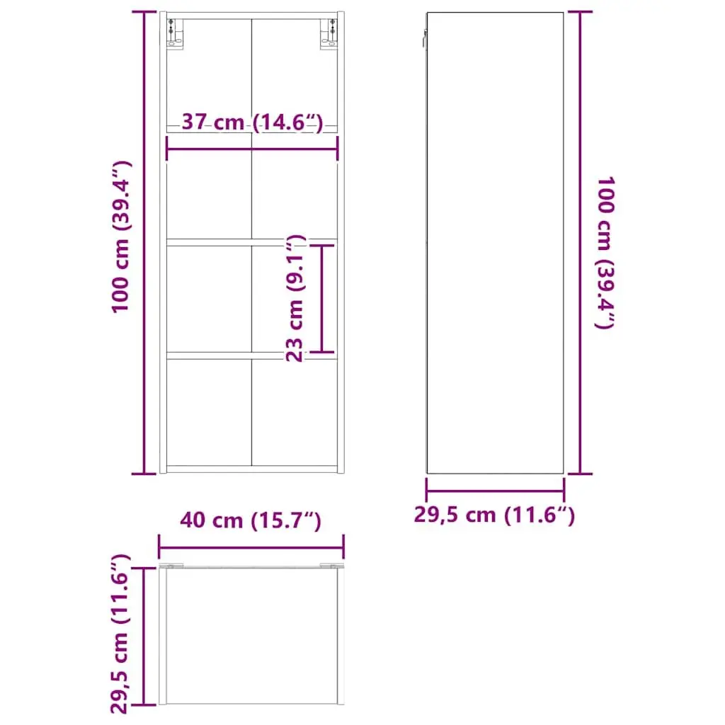 White Kitchen Hanging Cabinet for Home Use