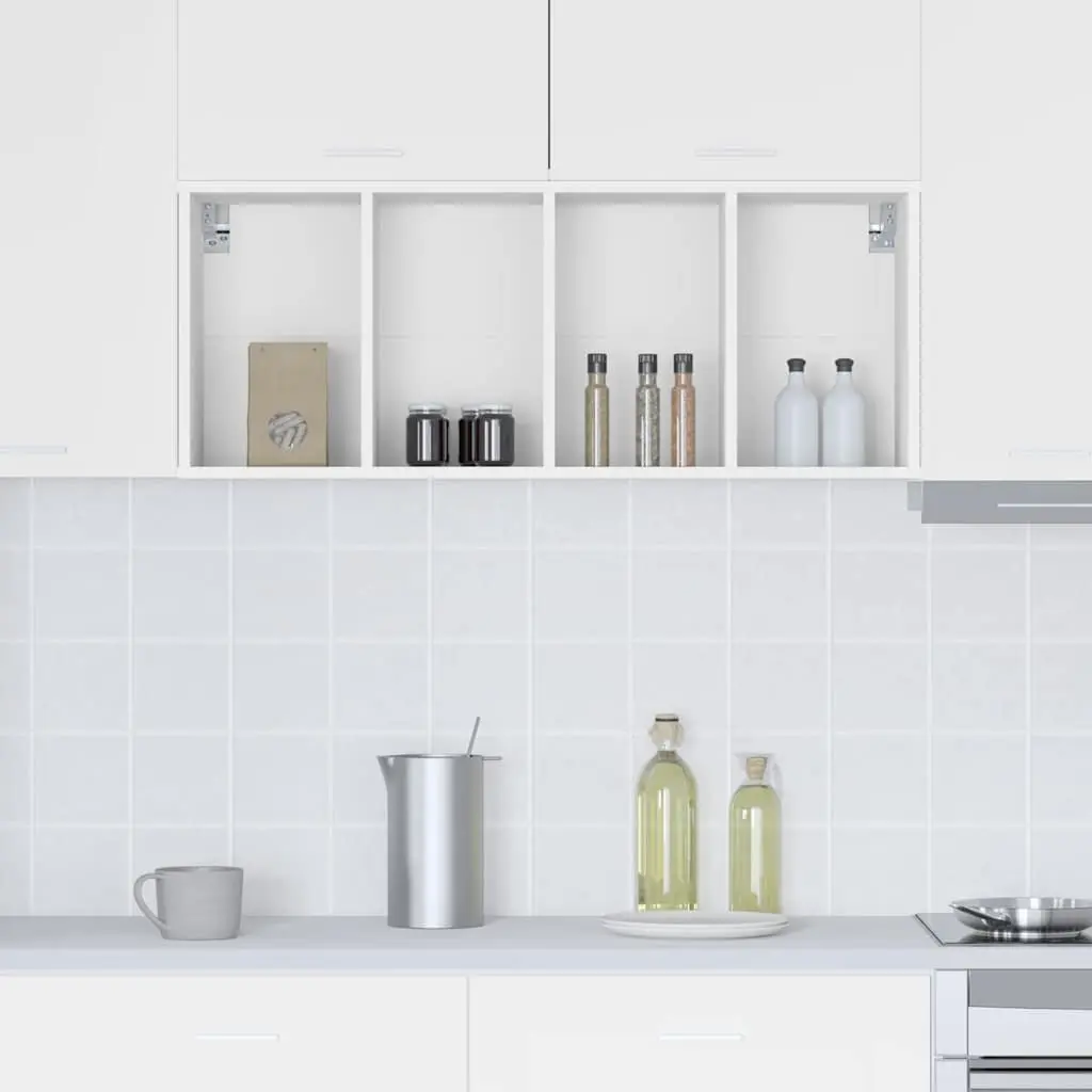 White Kitchen Hanging Cabinet for Home Use