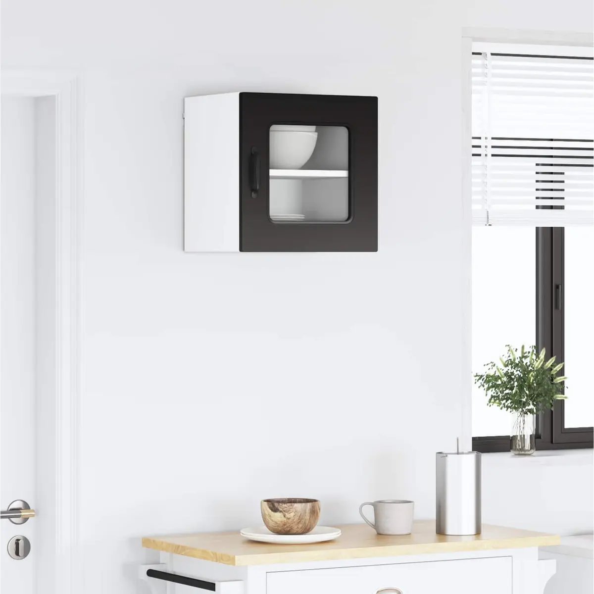 Dishwasher Panel Engineered Wood 40x31x40cm Black Kitchen Cupboard Door Cover Replacement