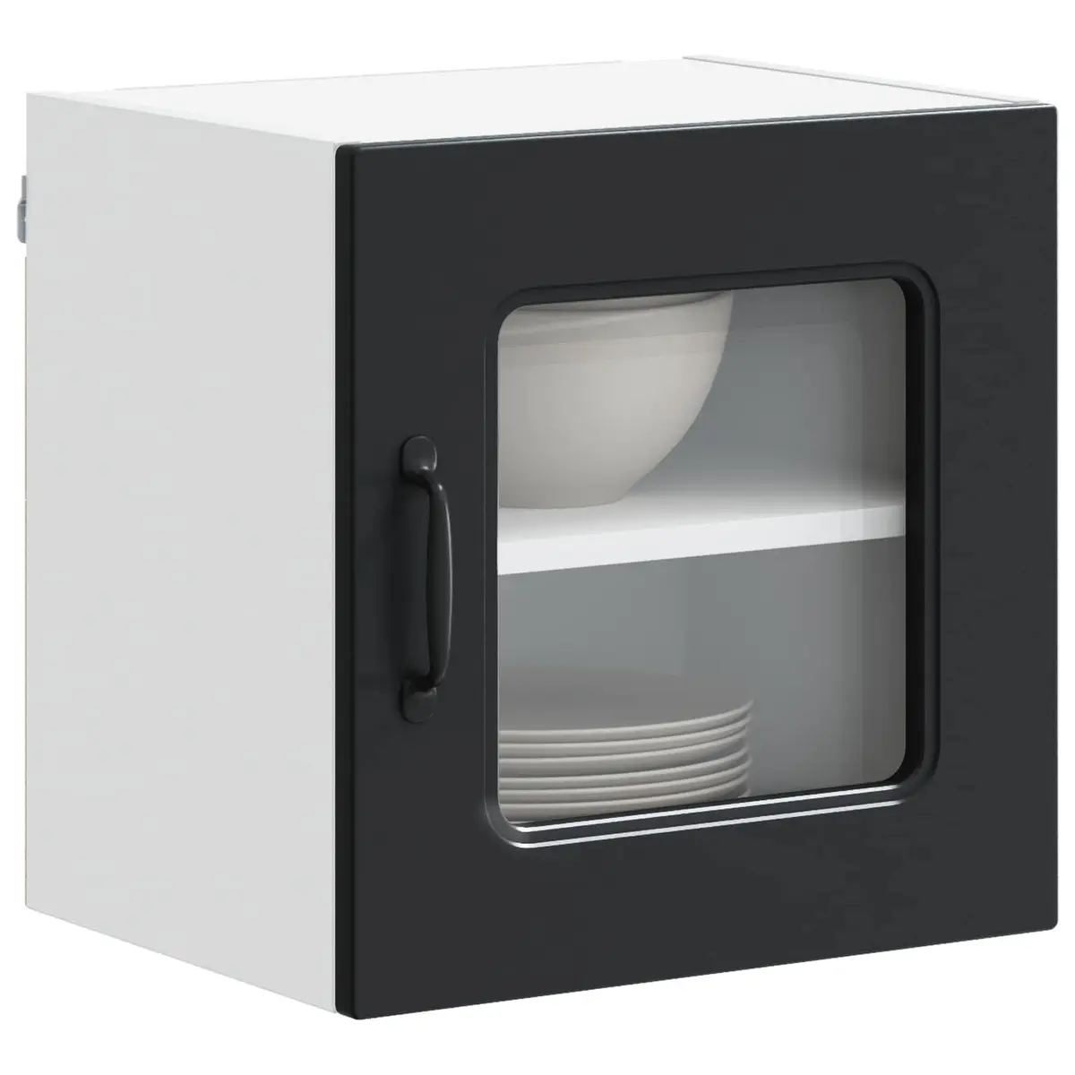 Kitchen Cabinet Dishwasher Panel Black Engineered Wood Storage 40x31x40cm 2 Piece