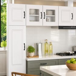Compact High Gloss Kitchen Cabinet for Space Saving