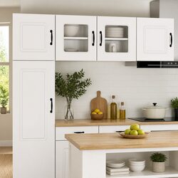 Functional Kitchen Panels for Everyday Use, 2 pcs High Gloss White