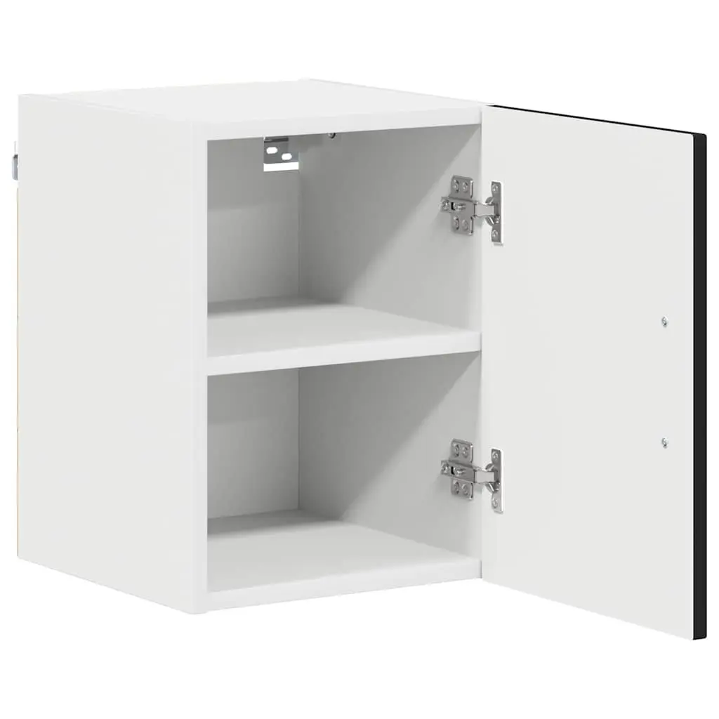 Black Engineered Wood Kitchen Cabinet Rectangular Storage Unit 30x31x40cm