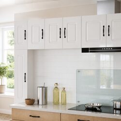 Versatile Kitchen Cabinet with Engineered Wood and Gloss Finish