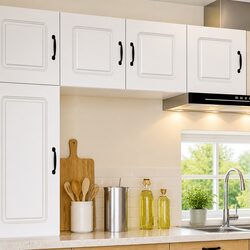 White Kitchen Cabinet Ideal for Storage Needs