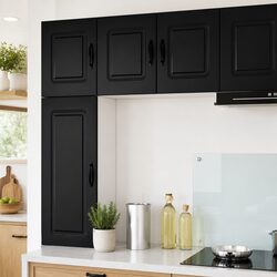 Functional Black Kitchen Storage Cabinet 40 x 31 x 40 cm