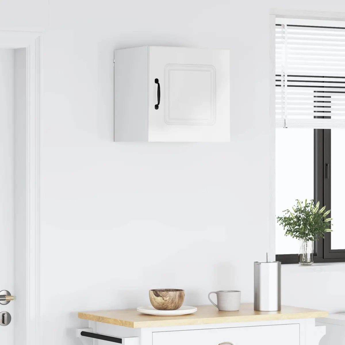 High Gloss White Kitchen Cupboard for Organization