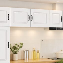 Compact White Kitchen Cabinet with Dishwasher Panel