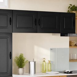 Functional Black Kitchen Cabinet for Efficient Home Organization 50x31x40cm