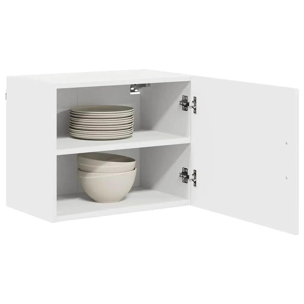 Dishwasher Cabinet High Gloss White Engineered Wood 50 x 31 x 40 cm Storage 2 Piece