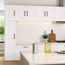 Practical White Cabinet Panels for Kitchen Storage Solutions