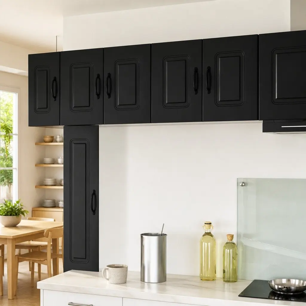 Dishwasher Panel Black 60 x 31 x 40 cm Kitchen Cabinet Door Cover Replacement