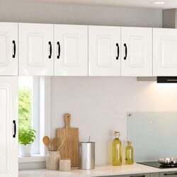 Practical High Gloss White Cabinet for Kitchen Storage 60x31x40cm