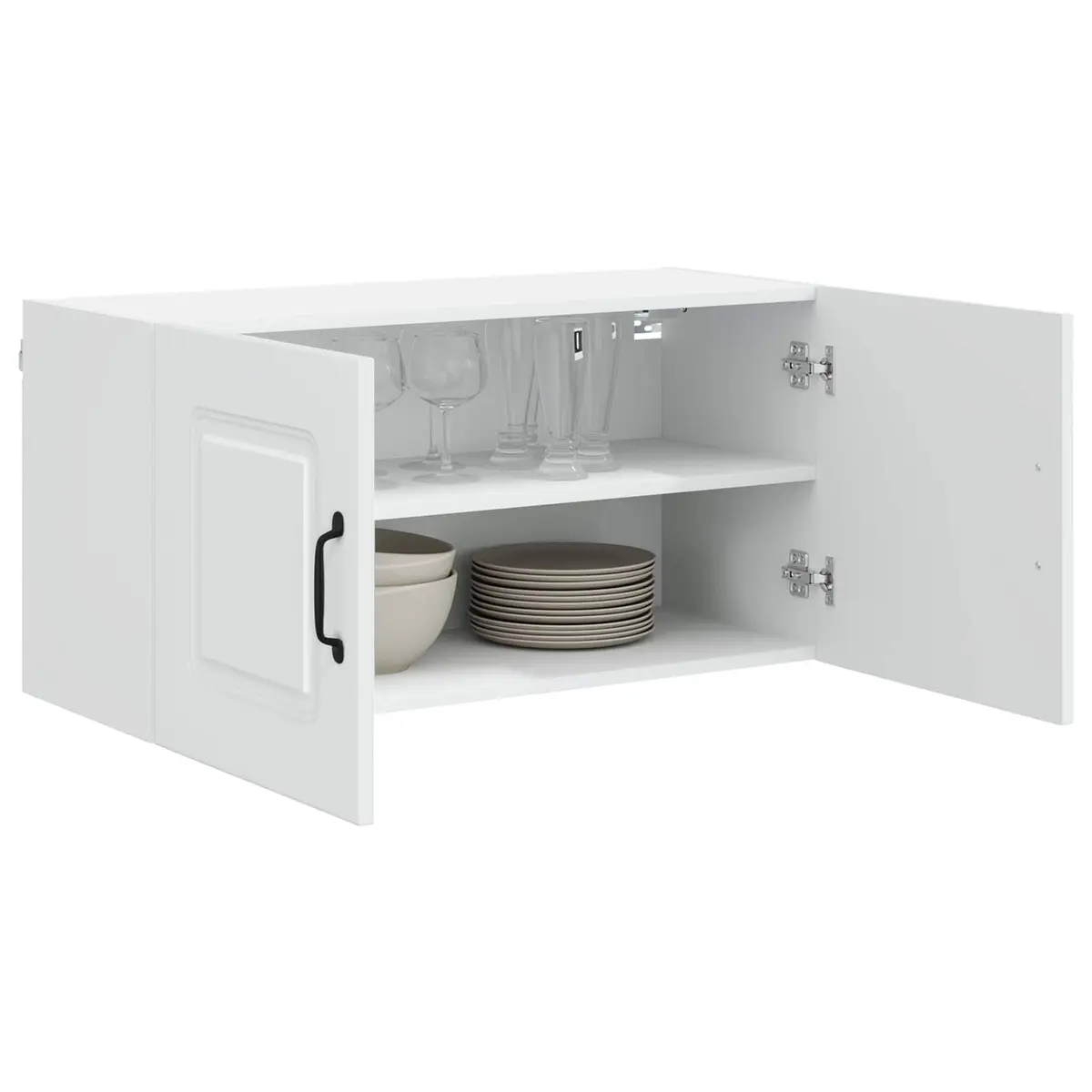 Kitchen Cabinet Dishwasher Panel Engineered Wood Storage Unit White 80x31x40cm