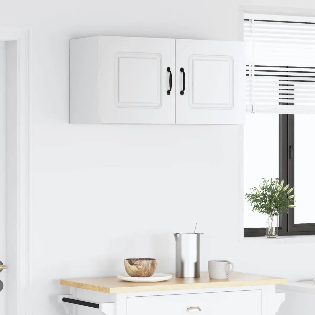 Kitchen Cabinet Dishwasher Panel Engineered Wood Storage Unit White 80x31x40cm