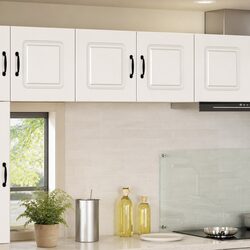 Compact High Gloss White Kitchen Dishwasher Storage Cabinet 80x31x40cm