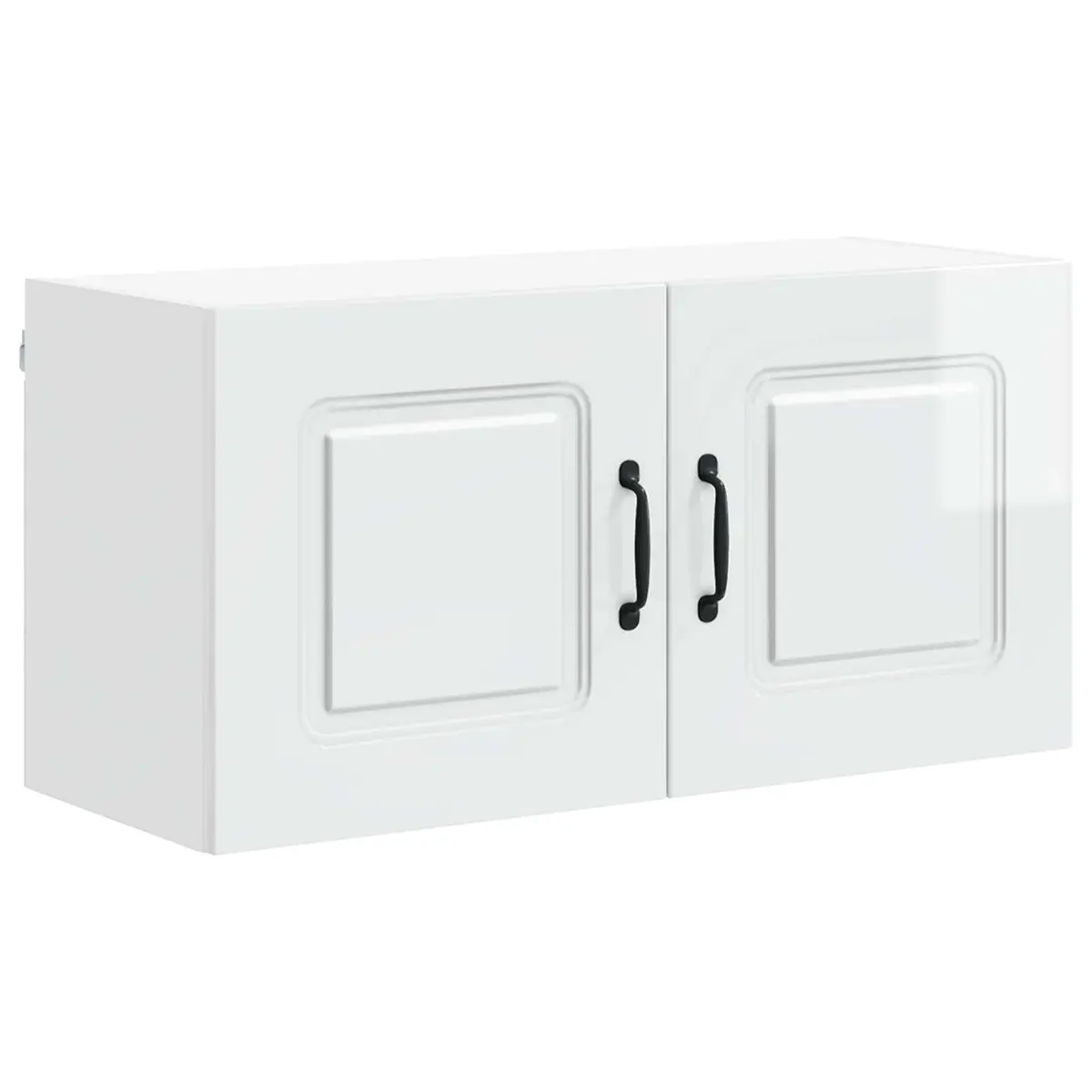 High Gloss White Dishwasher Panel Cabinet Engineered Wood Storage Organiser 80x31x40cm