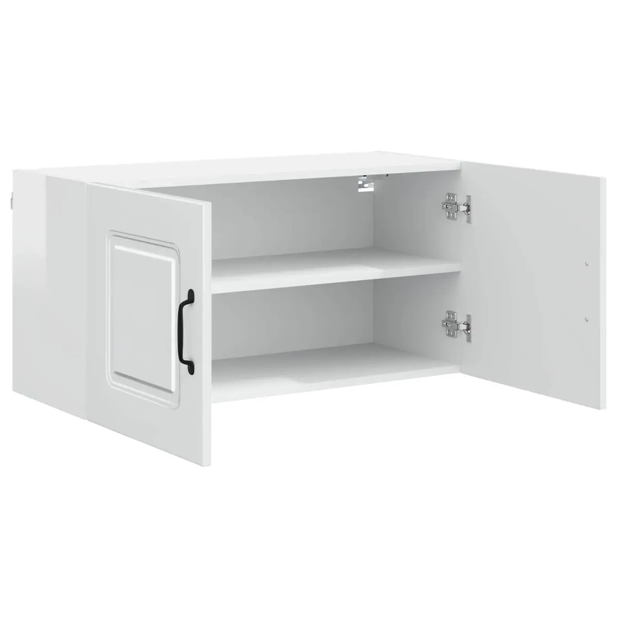High Gloss White Dishwasher Panel Cabinet Engineered Wood Storage Organiser 80x31x40cm